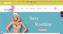Desktop Screenshot of madamedessous.com
